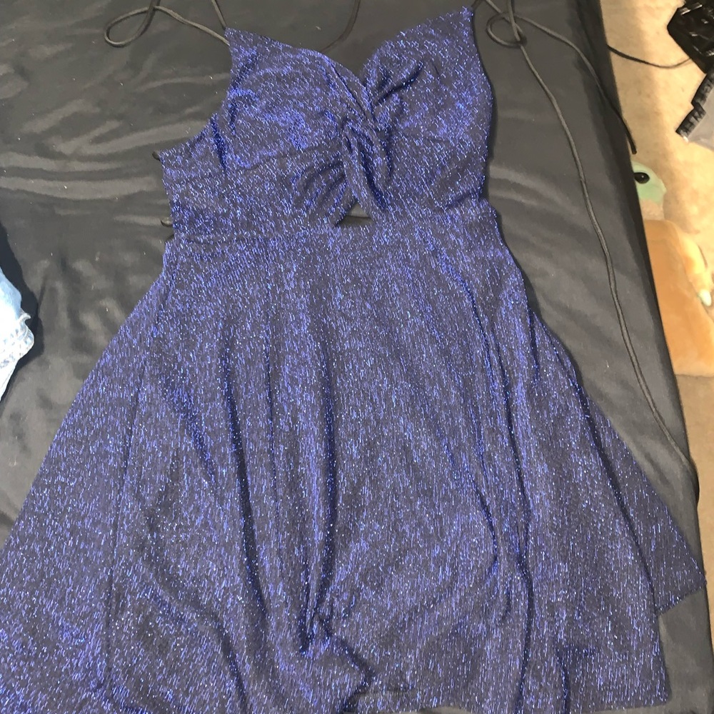Blue sequin dress worn once for a wedding